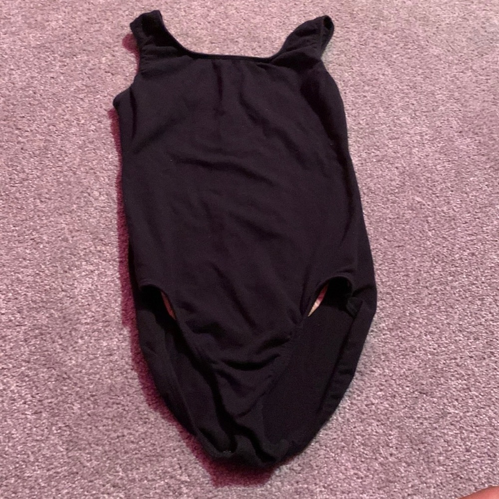 Plain Black Dance Leotard
